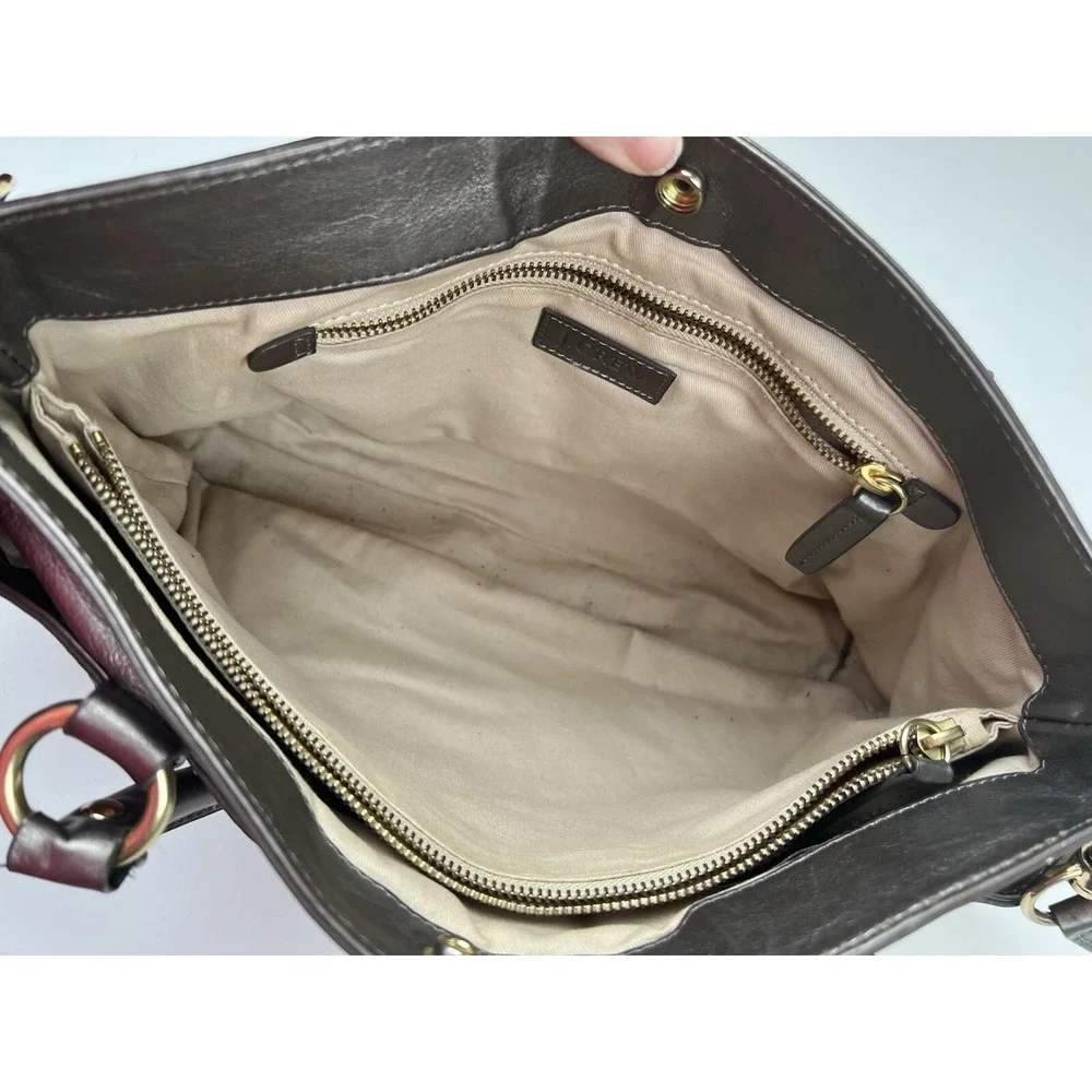J Crew Pewter Leather Convertible Shoulder Strap Crossbody Exterior Pockets